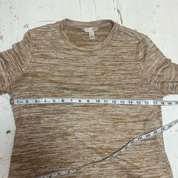 Banana Republic Long Sleeve Jersey T-Shirt S Luxespun Pullover Top Stretch Tan - Picture 7 of 11